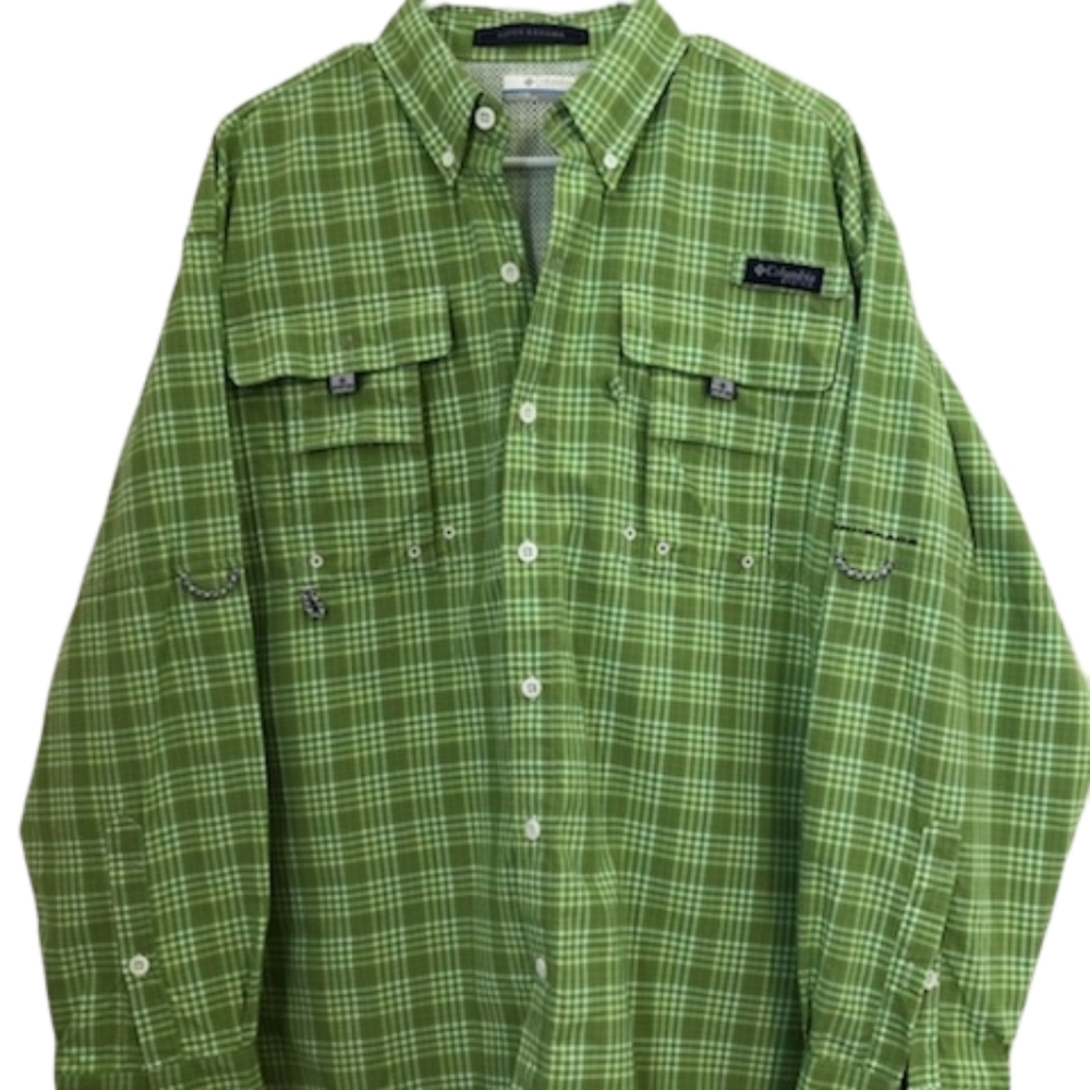 Columbia PFG, Super Bahama, Omni-Shield Button-down long-sleeve Men's Sz M Shirt